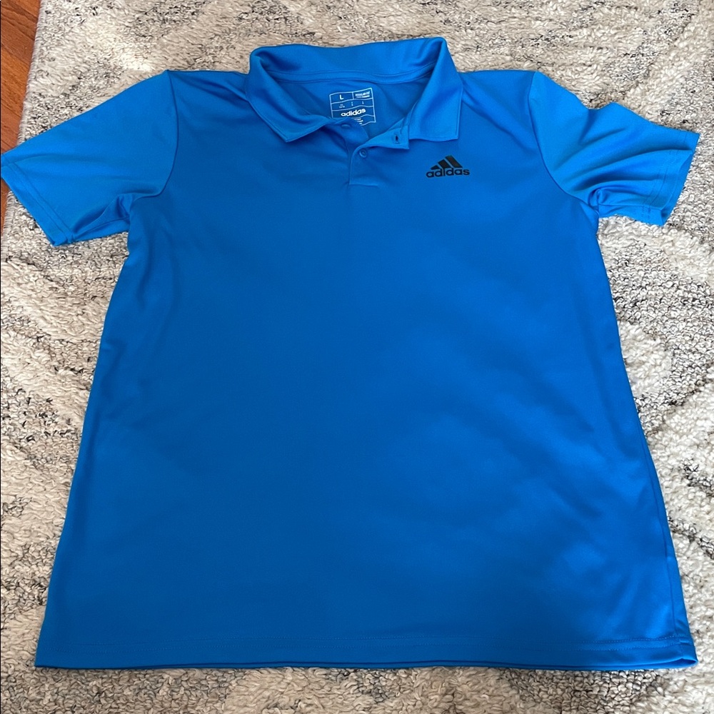 Adidas Kids Bright Blue Polo Shirt